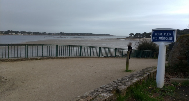 Le terre-plein des Américains à la Trinité-sur-Mer